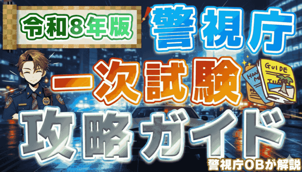 【令和8年版】警視庁の一次試験攻略ガイド｜試験内容や倍率、対策法を徹底解説