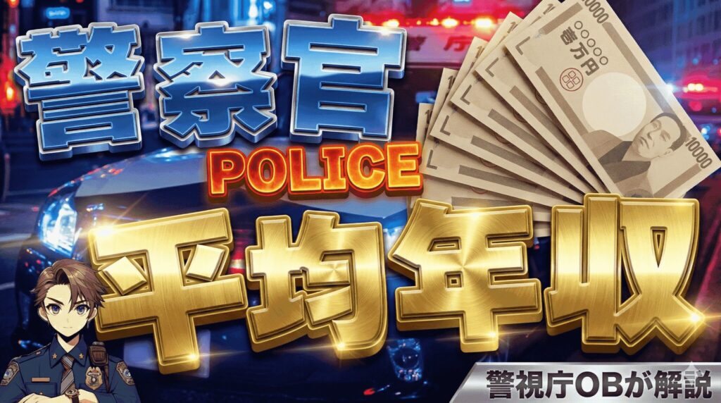 警察官の年収・給料はなぜ高い？ジャンル別の平均年収や年収を上げる方法を警視庁OBが解説