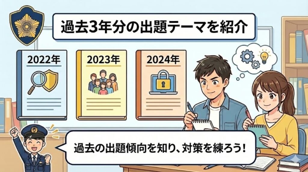 警視庁の論文・作文試験の過去3年分の出題テーマ