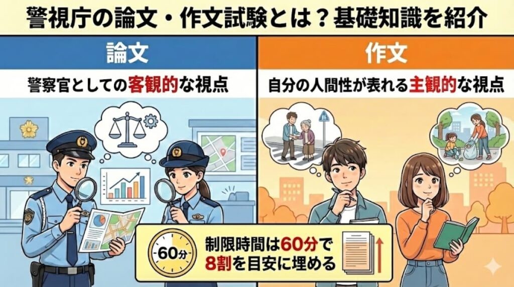 警視庁の論文・作文試験とは?知っておくべき基礎知識を紹介
