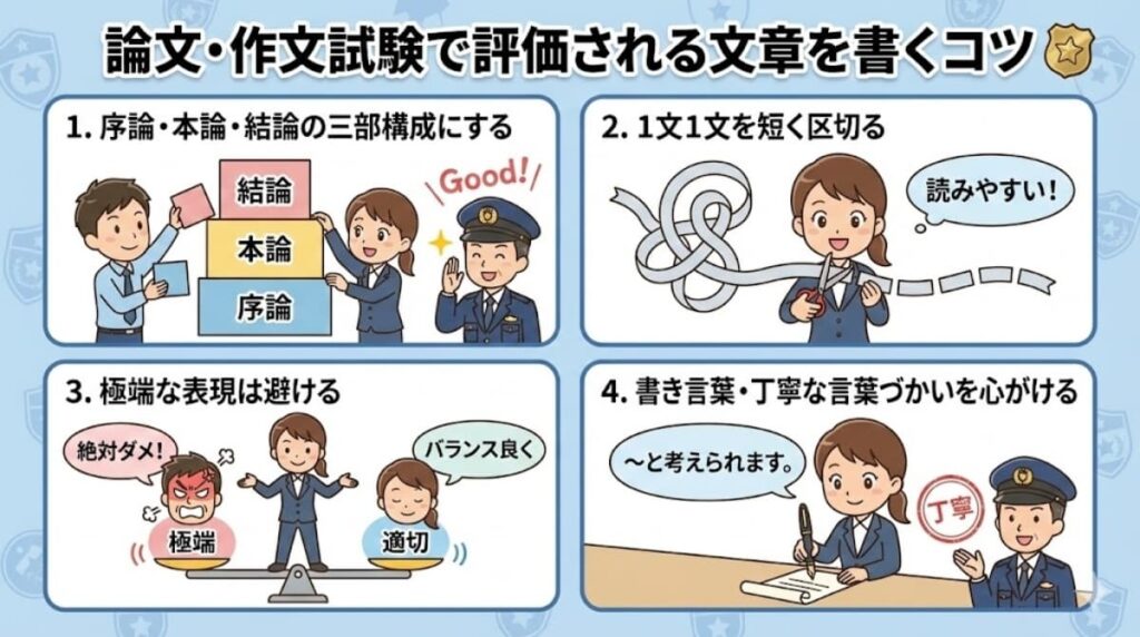 論文・作文試験で評価される文章を書くための4つのコツ