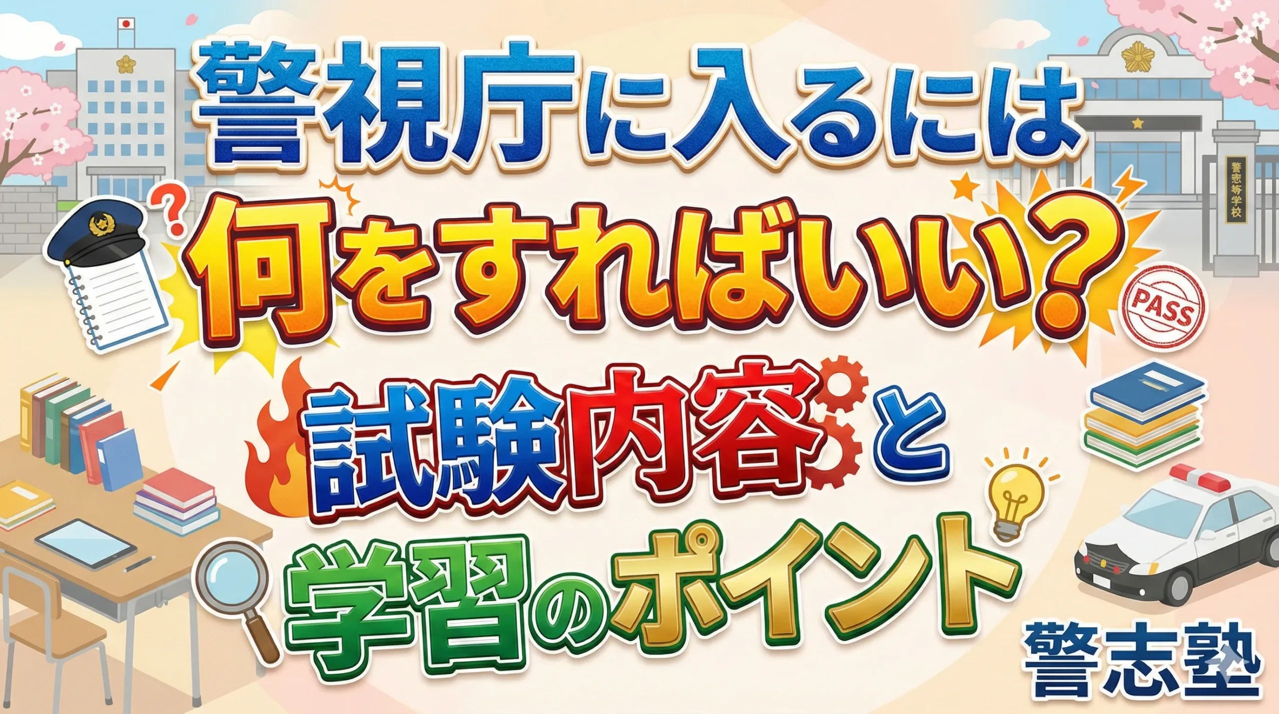 警視庁に入るには何をすればいい？試験内容と合格にむけた学習のポイント