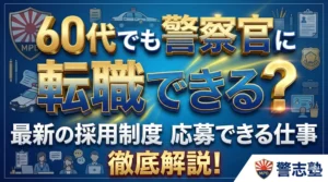 60代でも警察に転職できる？警察官採用制度と応募できる警察の仕事